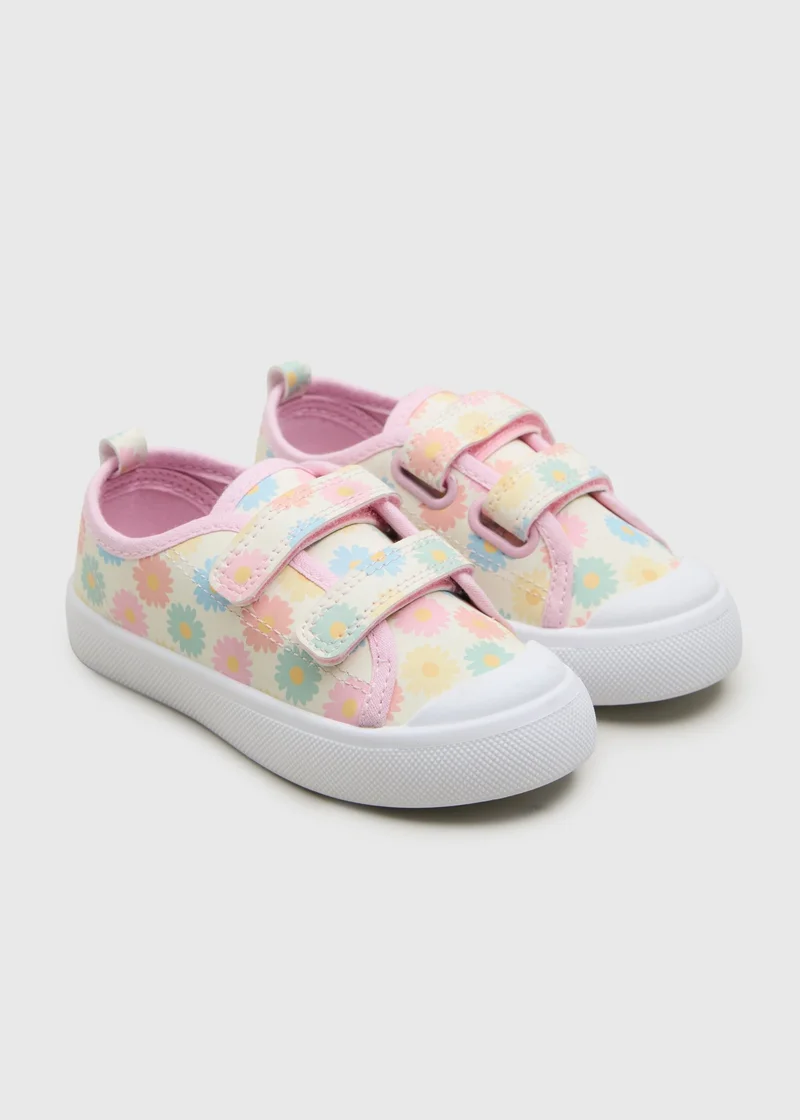 Matalan Girls Multicolour Daisy Canvas Shoes